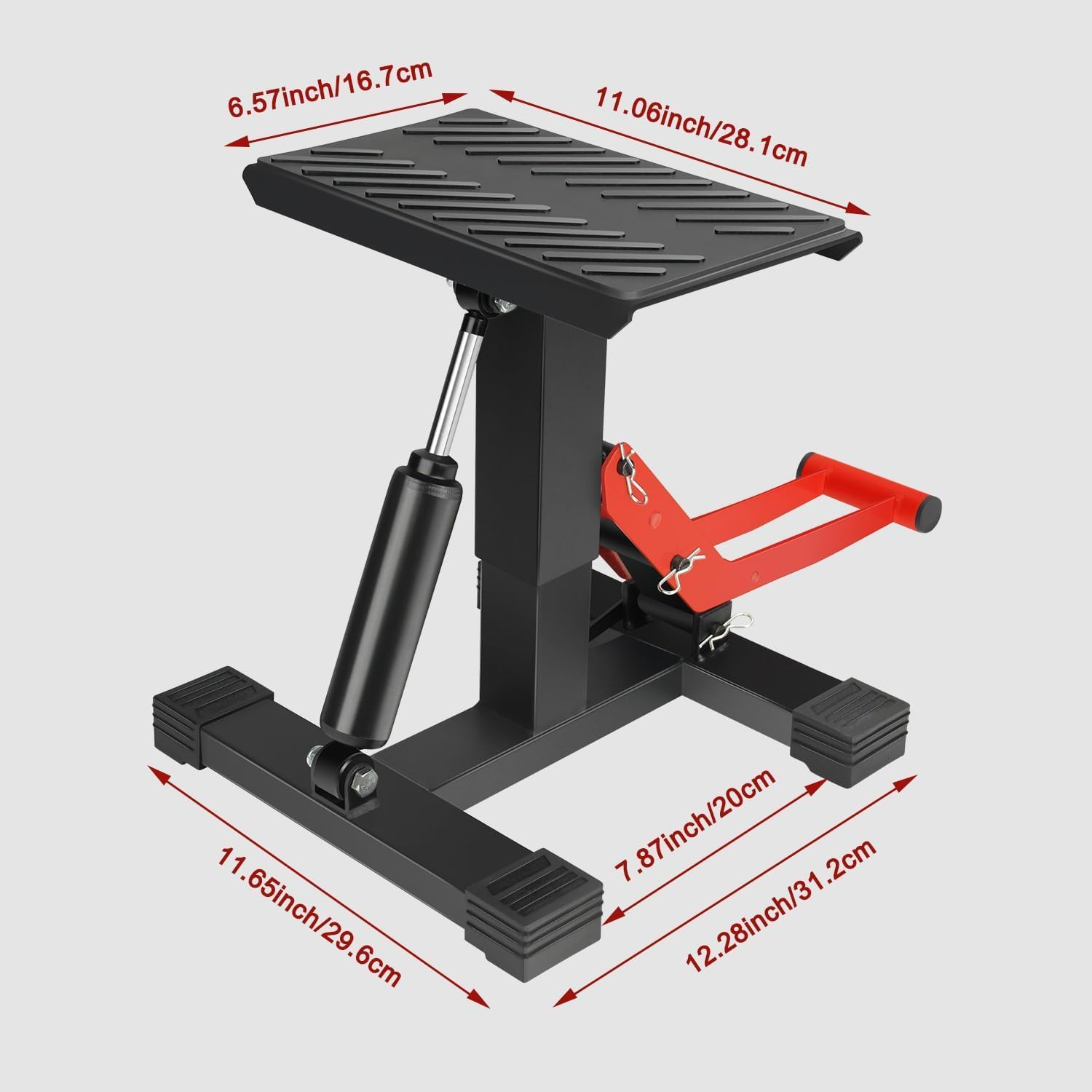 Motorcycle Jack Lift for Dirt Bike, Hydraulic Motorcycle Stand with 990LBS Capacity, Adjustable Lift for Motorbike Repair image number 1