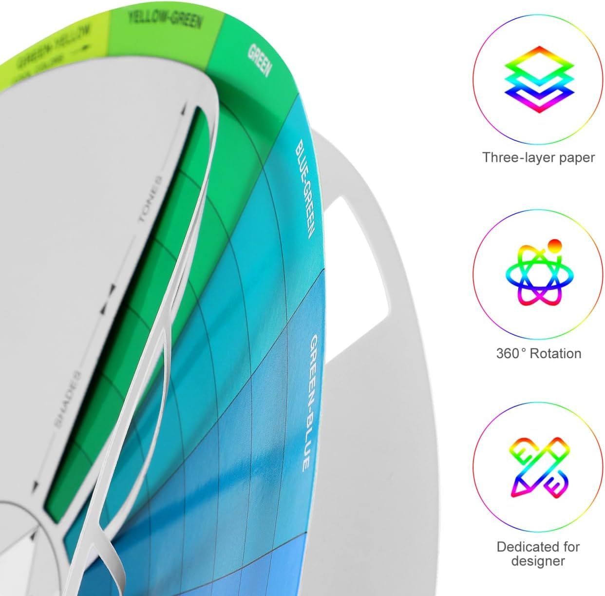 Beavorty Color Wheel Educational Mixing Guide Small Color Learning Chart for Creative Boy Girl for Painting and Drawing Classes image number 4