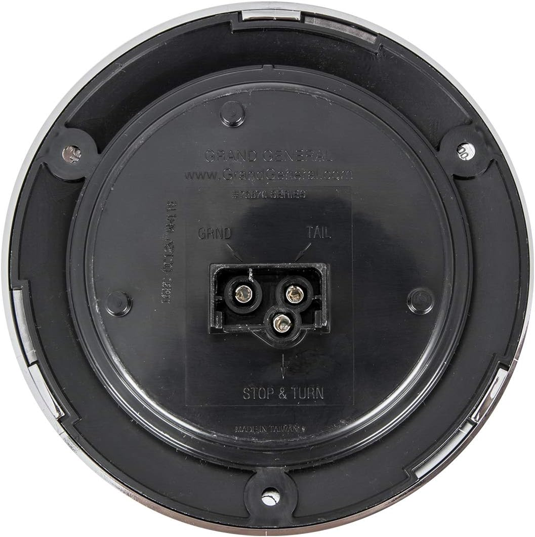 GG Grand General 75872 Red/Red 4 Inch Fleet 18 Led Flange Mount with Bezel, 3 Prong image number 5