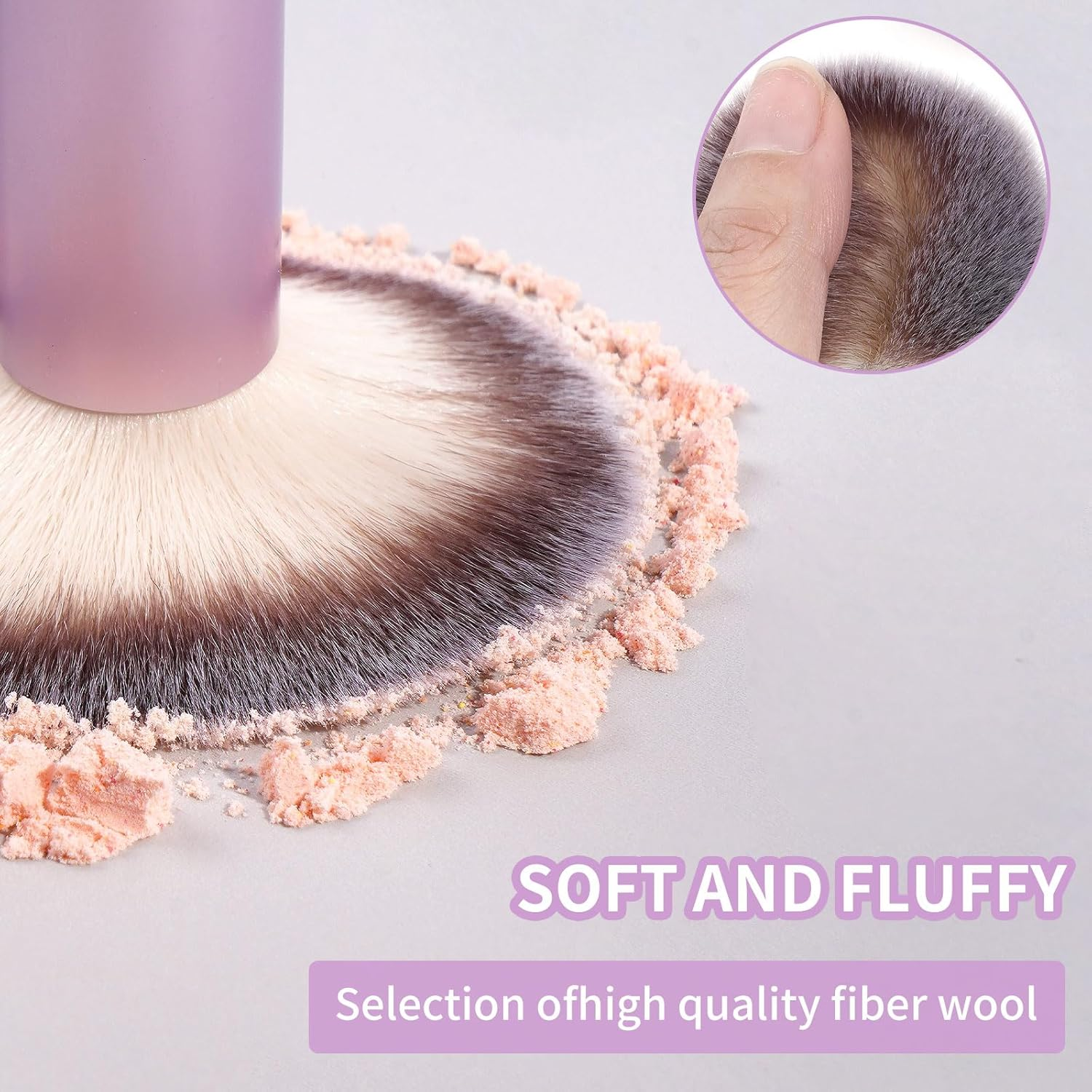 MAANGE 4 Pcs Makeup Brushes Professional Make up Brush Premium Synthetic Foundation Powder Concealers Makeup Brushes Set (Pink) image number 3