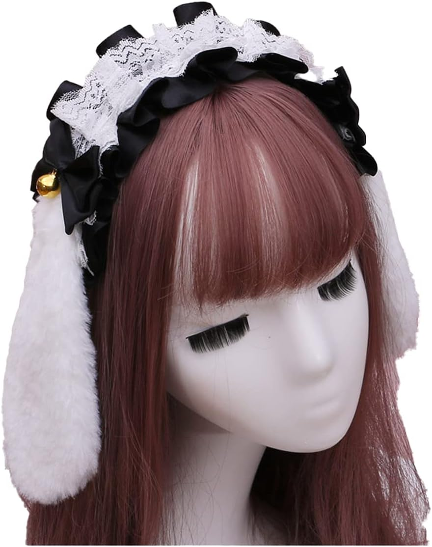 Faylay Cosplay Girl Plush Furry Bunny Ears Headwear Accessory Rabbit Headband