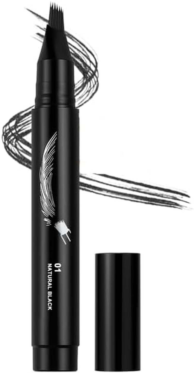 Erinde Microblading Eyebrow Pen, Waterproof Long Lasting Eyebrow Pencil for Women, Natural Brow Definer Creates Hair-Like Strokes, Smudge Proof Liquid Eyebrow Makeup for Shaping & Filling Brows,03#