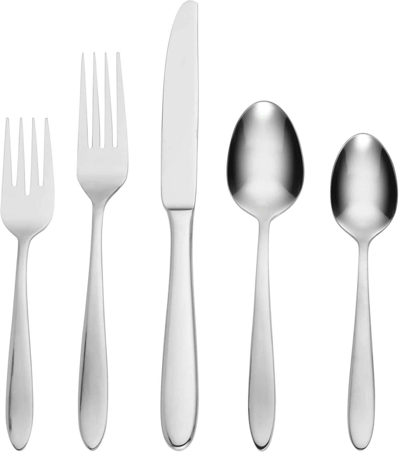 Oneida Mooncrest 65-Piece Flatware Set, Service for 12 Silver image number 2