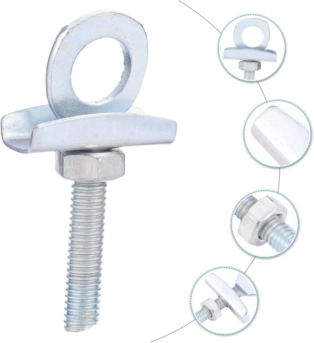 HONMEET 20Pcs Chain Adjustment Screw Bike Tensioner Fastener Bolt for Bmx Chain Repair Essential Bike Accessories Parts for Cycling image number 5