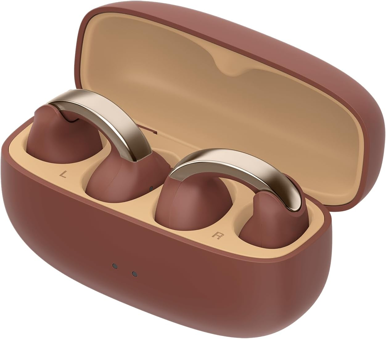 JVCKENWOOD Victor HA-NP1T-T Wireless Earphones, Bluetooth Ver.5.3, Open-Ear Cuff, App-Compatible, Multipoint, Total 24 Hours Playback, Microphone Included, Small, Lightweight, Waterproof, Maroon image number 3