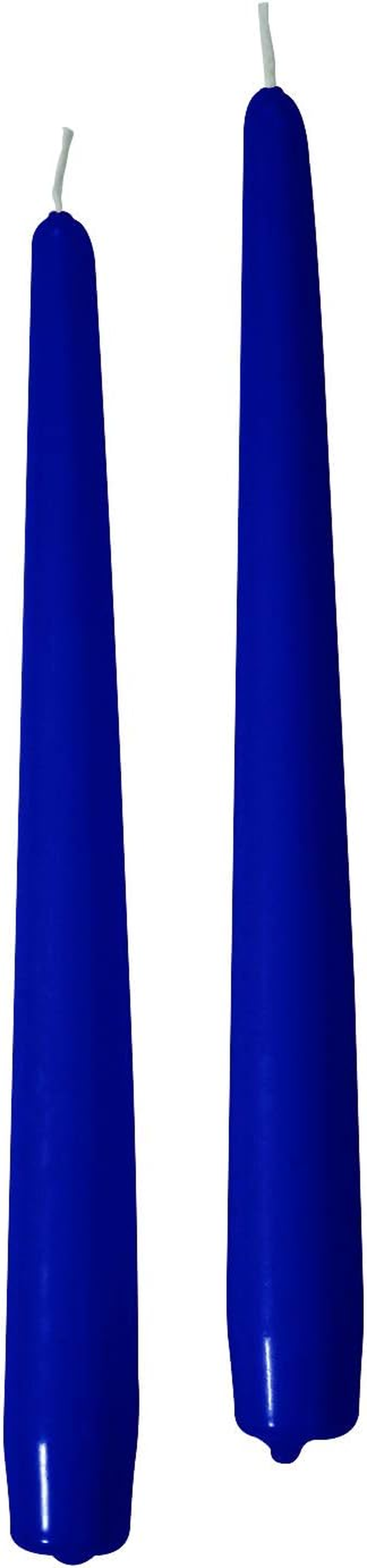 50 Conical Candles Diameter 2.2 Cm Height 21 Cm &ndash; Colour Navy Blue &ndash; Burn Time 5 Hours &ndash; Standard for Candelabra &ndash; Cereria Di Giorgio image number 1