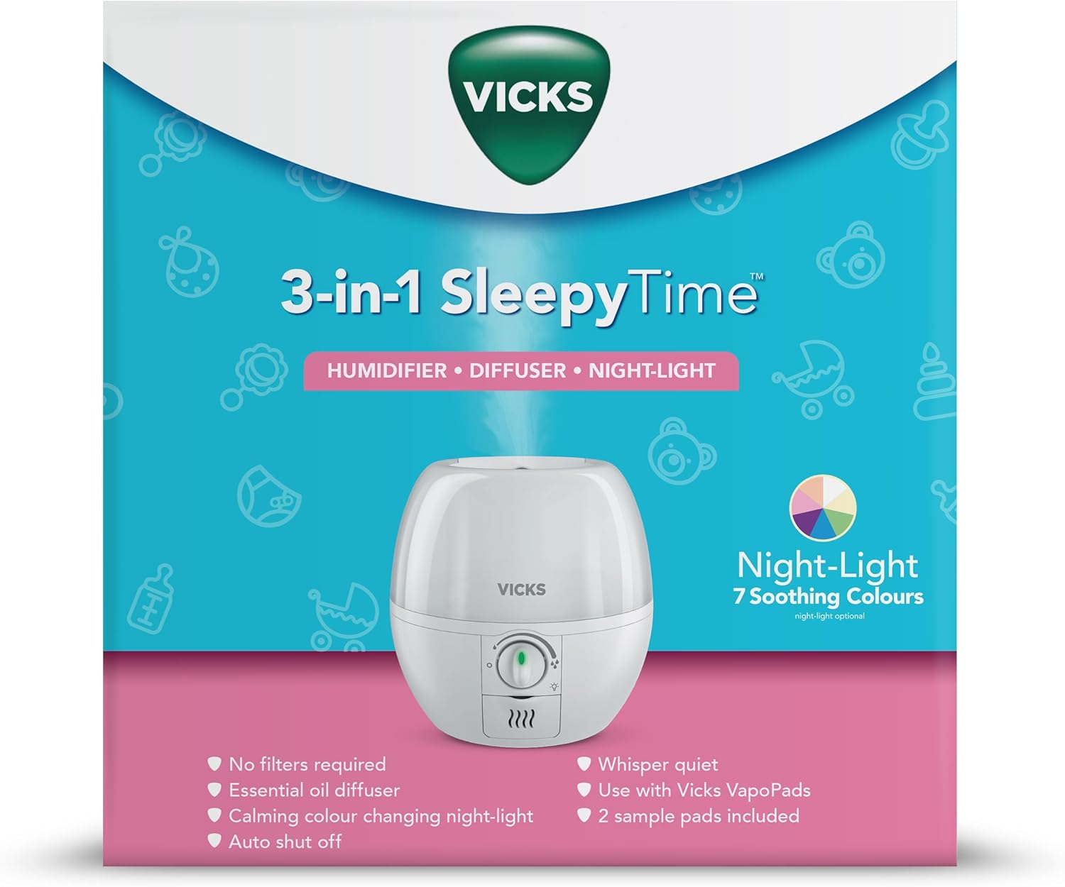Vicks 3-In-1 Sleepytime&trade; Humidifier image number 2