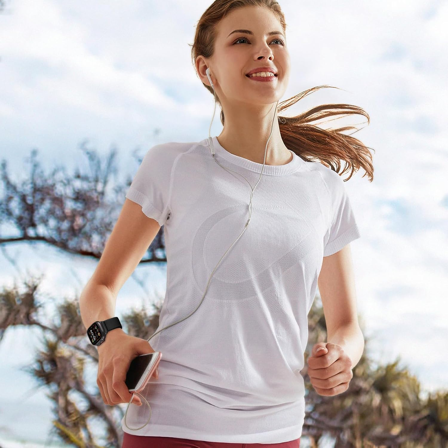 CHORTAU Magnetic Nylon Bands for Apple Watch Band Ultra/2 49Mm 46Mm 45Mm 44Mm 42Mm 41Mm 40Mm 38Mm Men Women,Stretchy Fabric Elastic Sport Strap Wristband for Iwatch Series 10 9 8 7 6 5 4 3 SE Ultra/2 image number 2