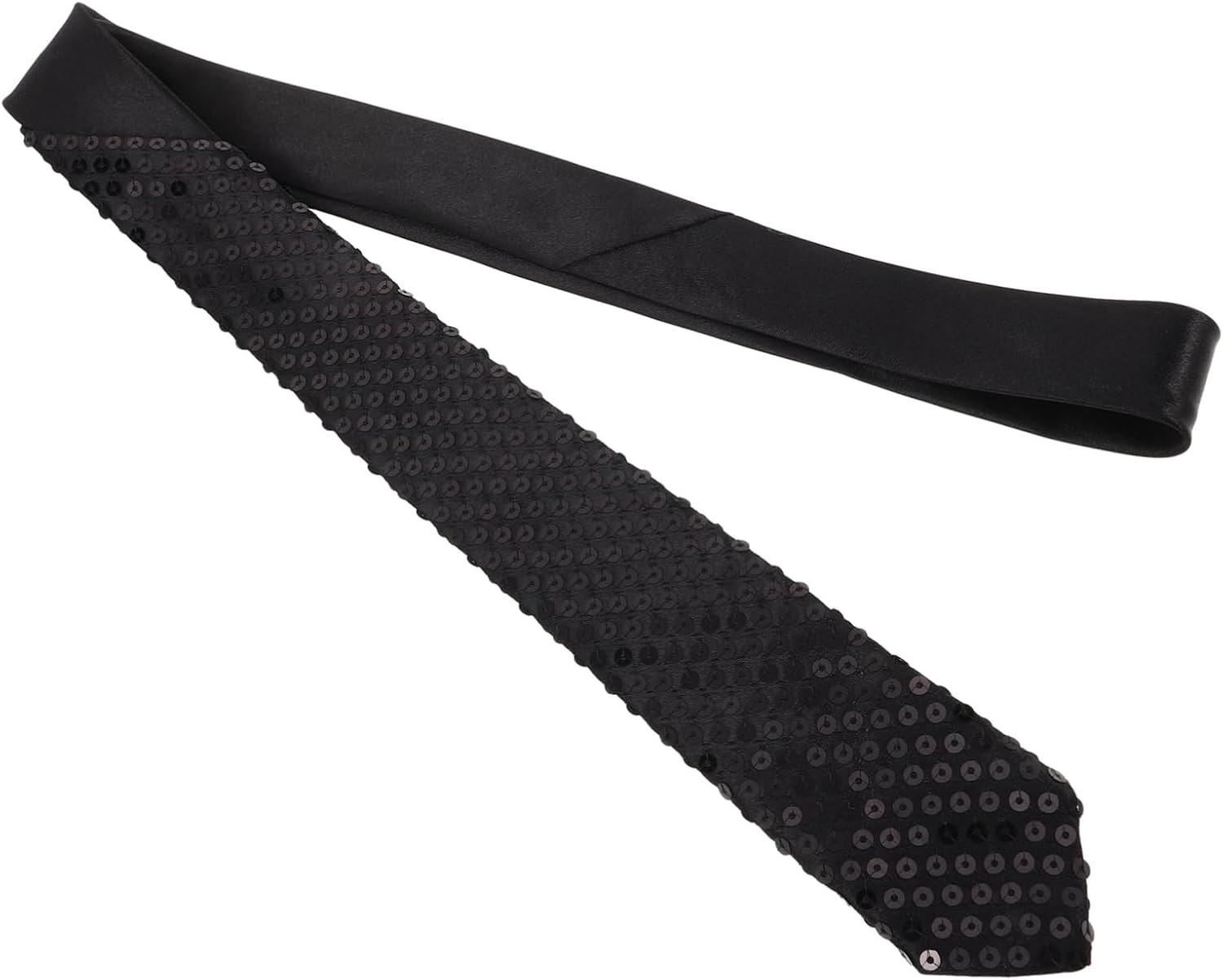 VALICLUD Men Neck Tie Sparkly Sequin for Wedding Party Business Unisex Fashion Accessory image number 5