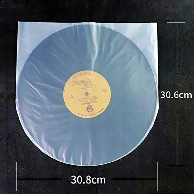 50 Pack Premium Vinyl Record Inner Sleeves,Clear 2-Ply Album Covers with Anti-Static Rice Paper - Master Vinyl Record Sleeves - Acid Free Protective Cover for 12" Records image number 1