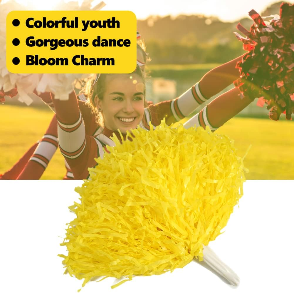 VGEBY 2 Pcs Cheerleader Pom Poms for Sports Party Dance Accessory image number 1