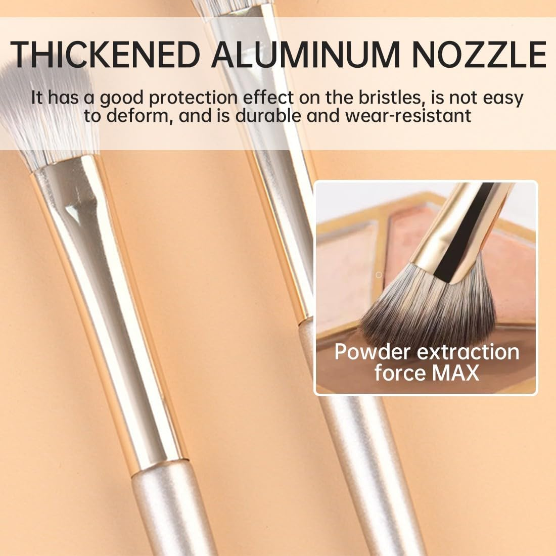 COYUN 8-Piece Eyeliner Brush Set with Leather Bag, Eyeshadow Brush, Angled Thin, Professional Eyebrow Brush, Precise Make-Up Eyebrow Brush for Eyeliner, Eyebrows, Cosmetics, Beginners image number 5