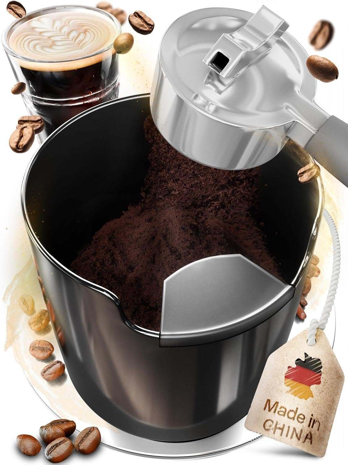Homeffect Knock Box with Improved Handling - Innovative Barista Tools - Professional Coffee and Espresso Accessories for Home image number 1