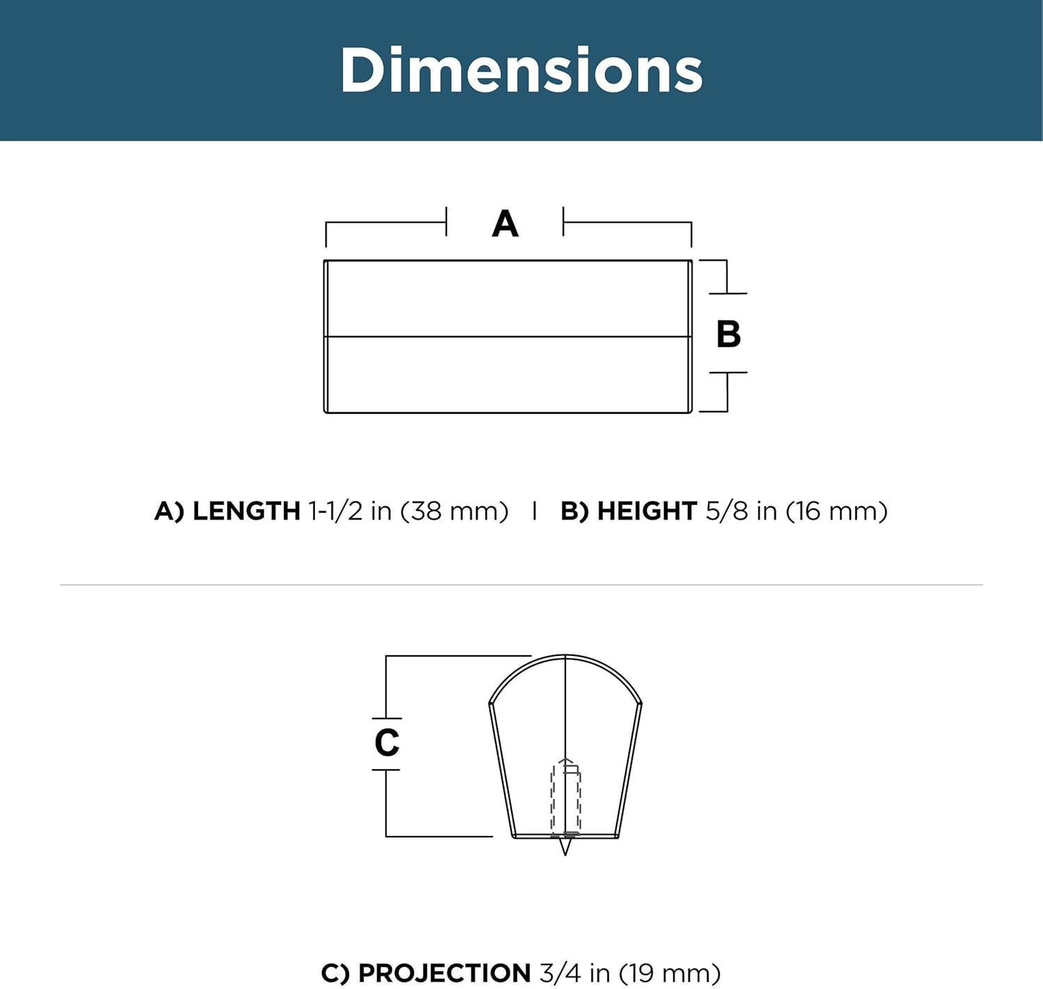 Franklin Brass Modern Arch (5-Pack) Cabinet Knobs | Champagne Bronze Handles for Dresser Furniture Drawers/Kitchen/Door/Bathroom | 1-1/2" P43969K-CZ-CP image number 3