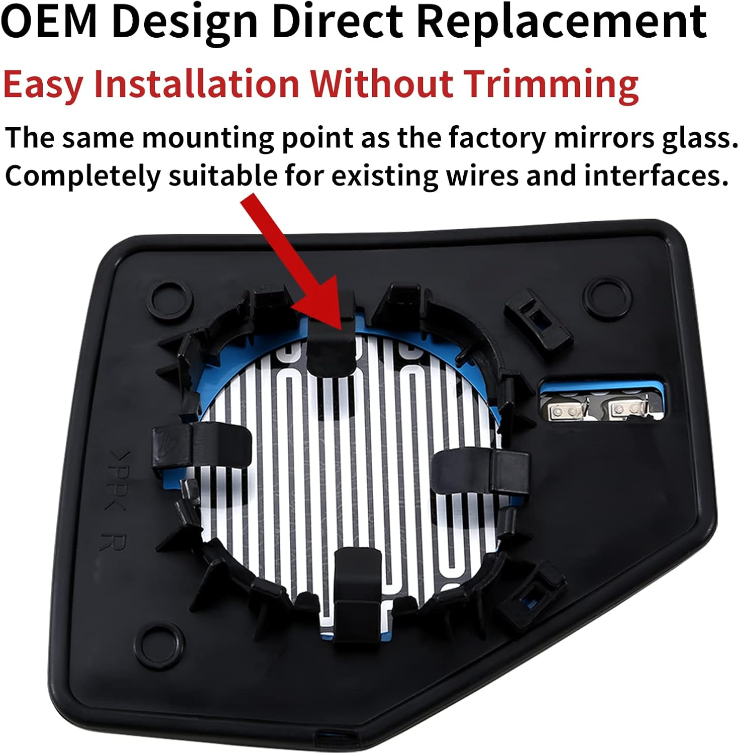 Right Side Mirror Replacement for for Ford 2006-2010 Explorer 2006-2011 Ranger, for Mercury 2006-2010 Mountaineer Mirrors Glass - Right Side Rear View Mirror with Power Heated image number 1