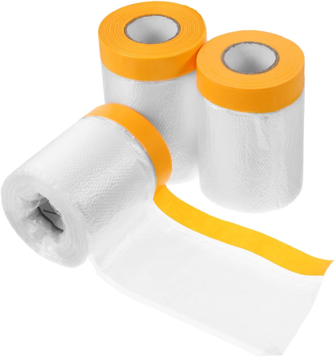 COHEALI 3Rolls Dust Protective Film for Cars Auto Body Furniture Cover Paint Adhesive Protective Film for Vehicle Coverage during Painting image number 3