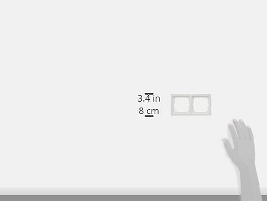 Busch-Jaeger Future 1722-184K Double Linear Cover Frame White