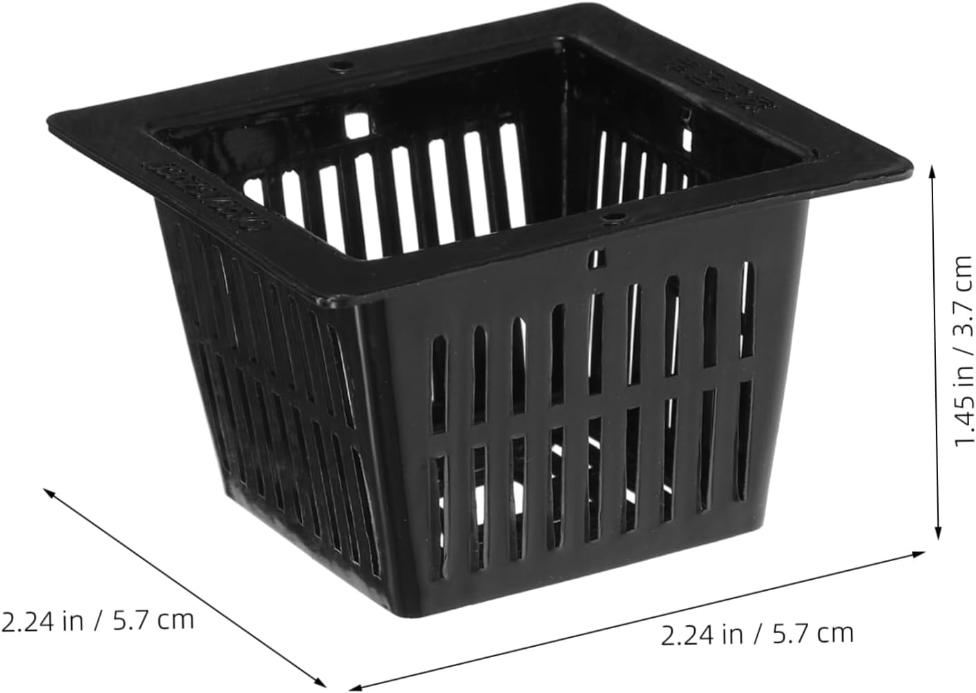 CANIGHT 12Pcs Heavy Duty Square Nursery Pots for Hydroponics and Traditional Gardening Slotted Mesh Design for Optimal Aeration and Drainage for Vegetables and Flowers image number 3