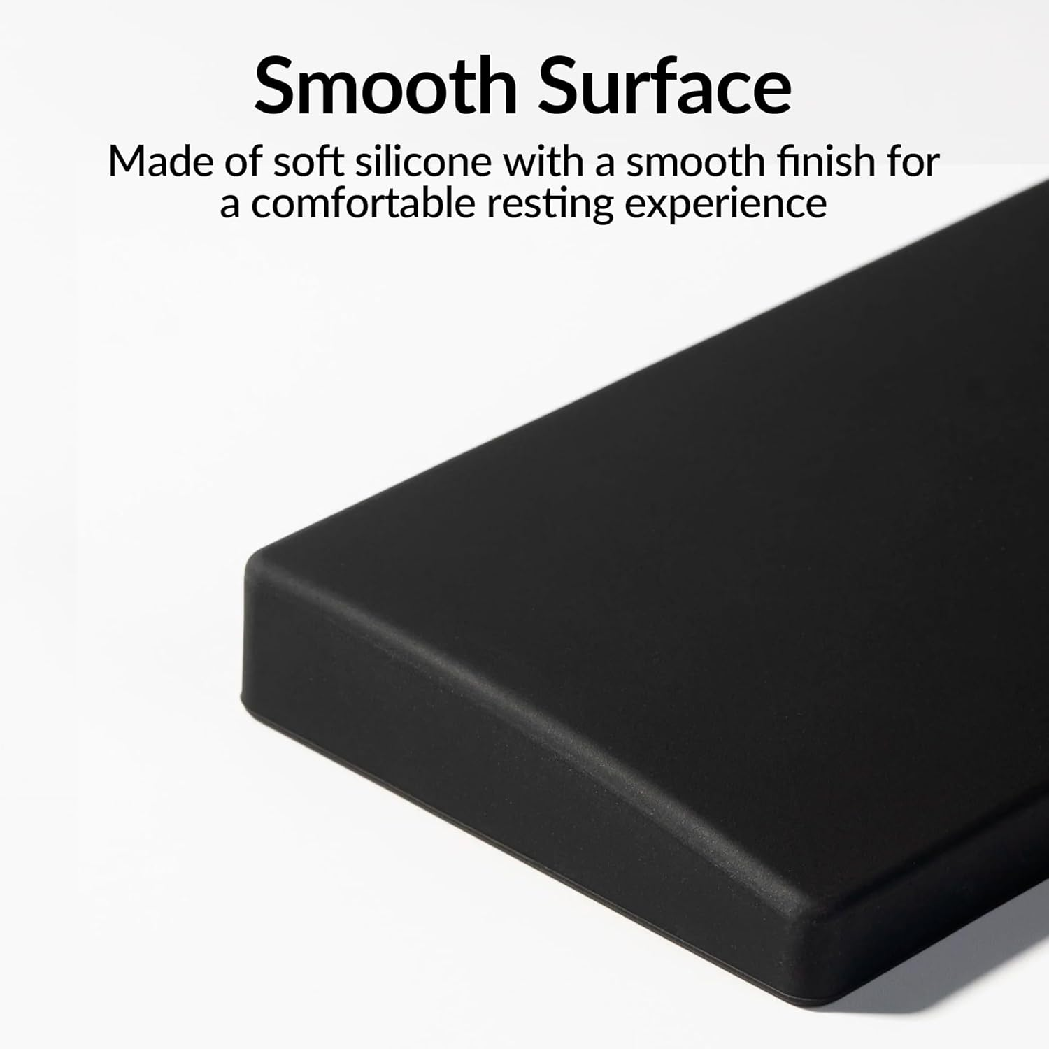 Keychron Silicone Palm Rest Black, Ergonomic Wrist Rest for Mechanical Keyboard V1/V1 Max/V2/V2 Max/Q9/Q1/Q1 Pro/Q1 HE/Q1 Max/Q2/Q2 Pro/Q2 Max/Q2 HE/P1/P1 PRO/P1 HE (PR47) image number 6