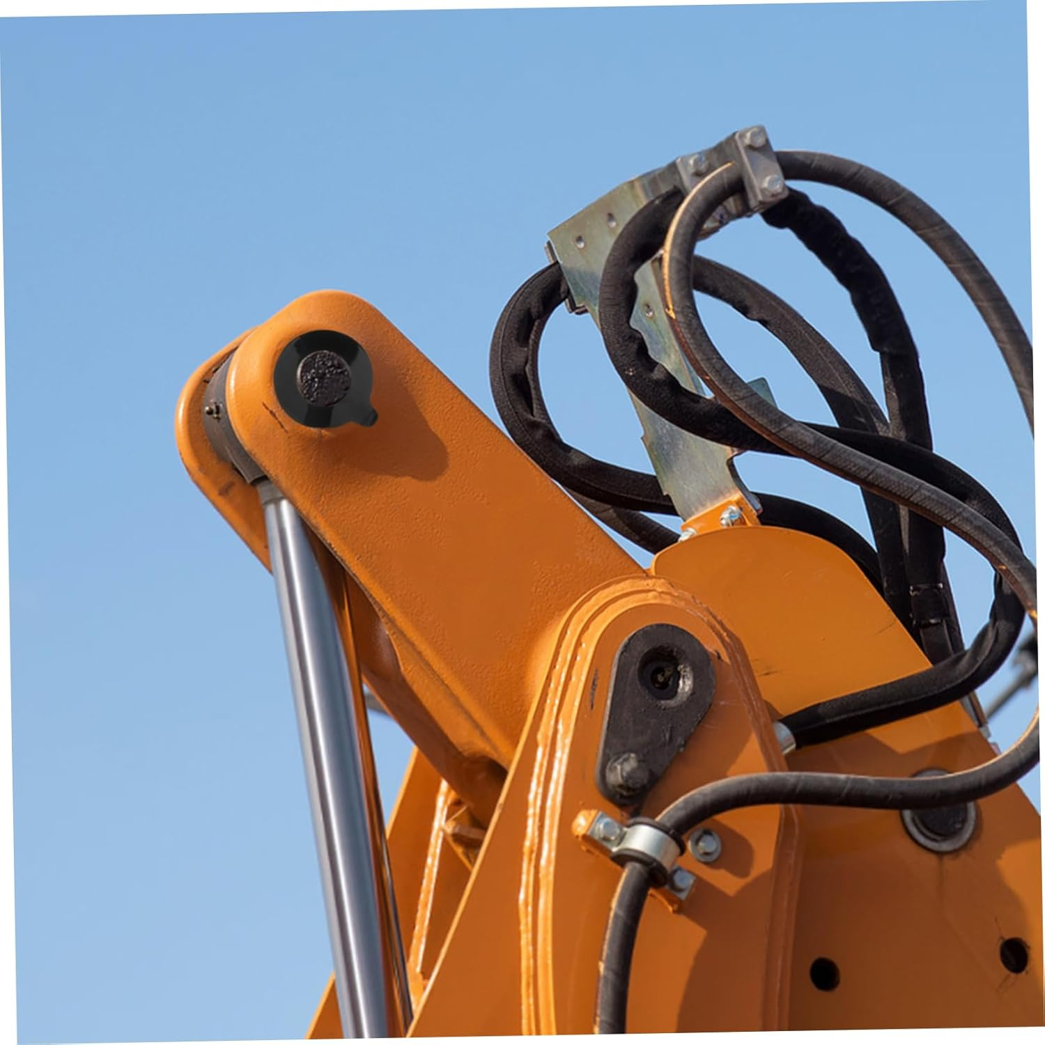 2Pcs round Rubber Washers for Excavator Boom Heavy Duty Industrial Equipment Gasket Bucket Linkage Shim Kit Durable Wear Resistant Pads for Machinery Replacement image number 2