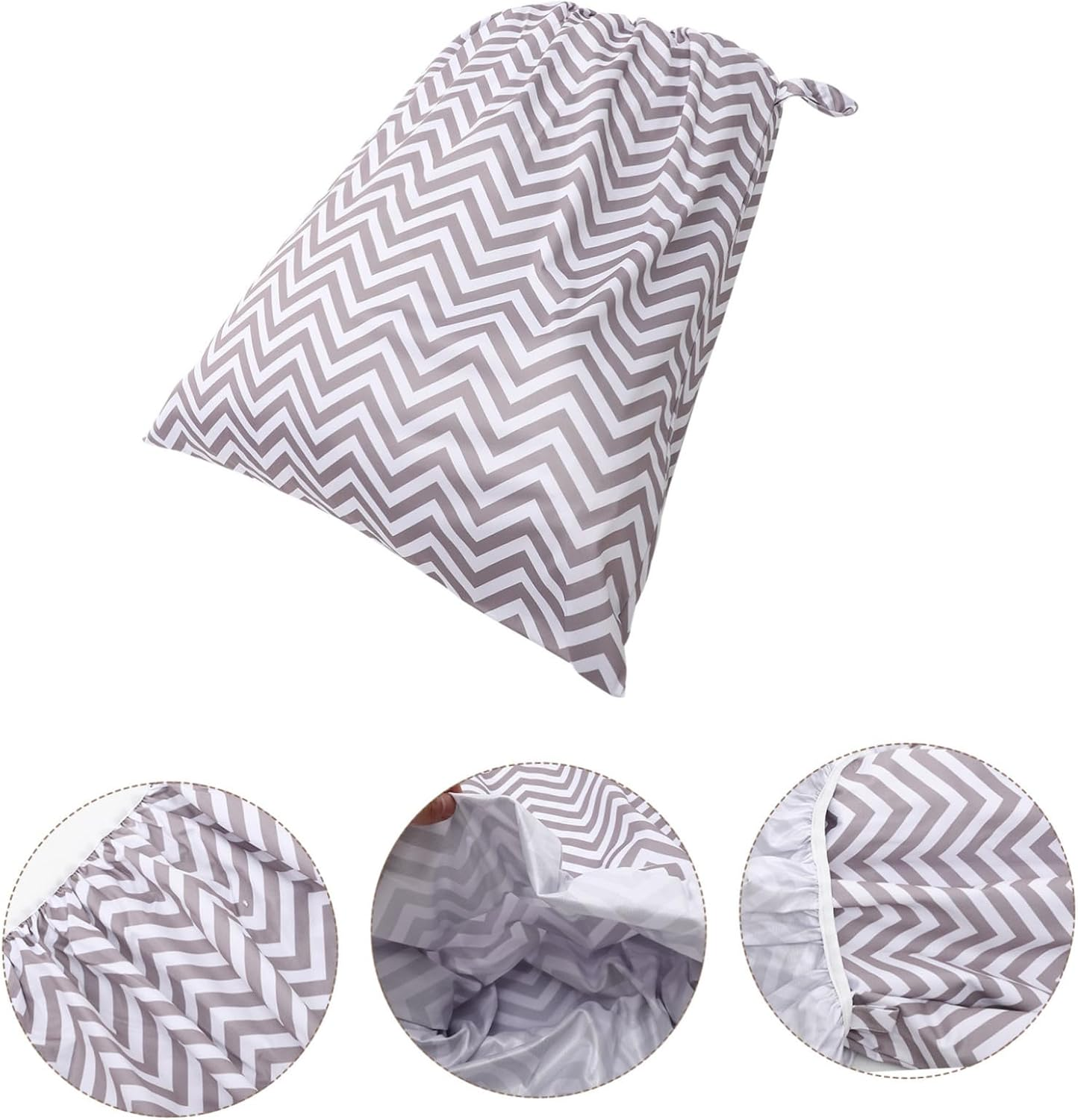 Abaodam Diaper Pouch for Men Diaper Bag Pouch Hanging Rope Elastic for Storage image number 3