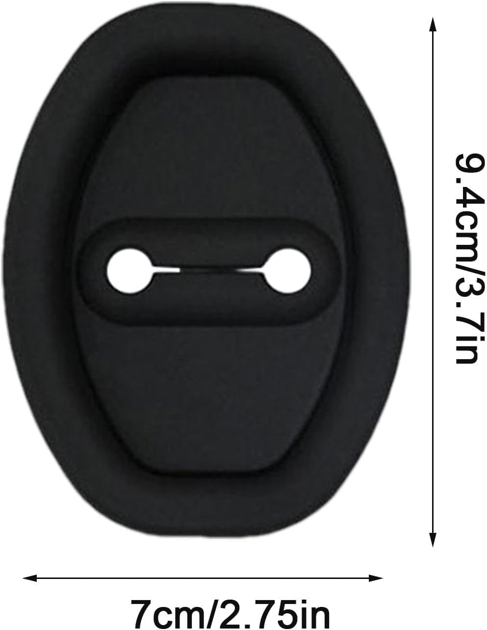 4Pcs Car Silicone Door Latch Protective Cover, Silent Shock Pads Silicone Door Lock Protector, Universal Silicone Door Latch Covers, Vehicle Doors Locks Guard Stopper Set Auto Accessories (Black) image number 5