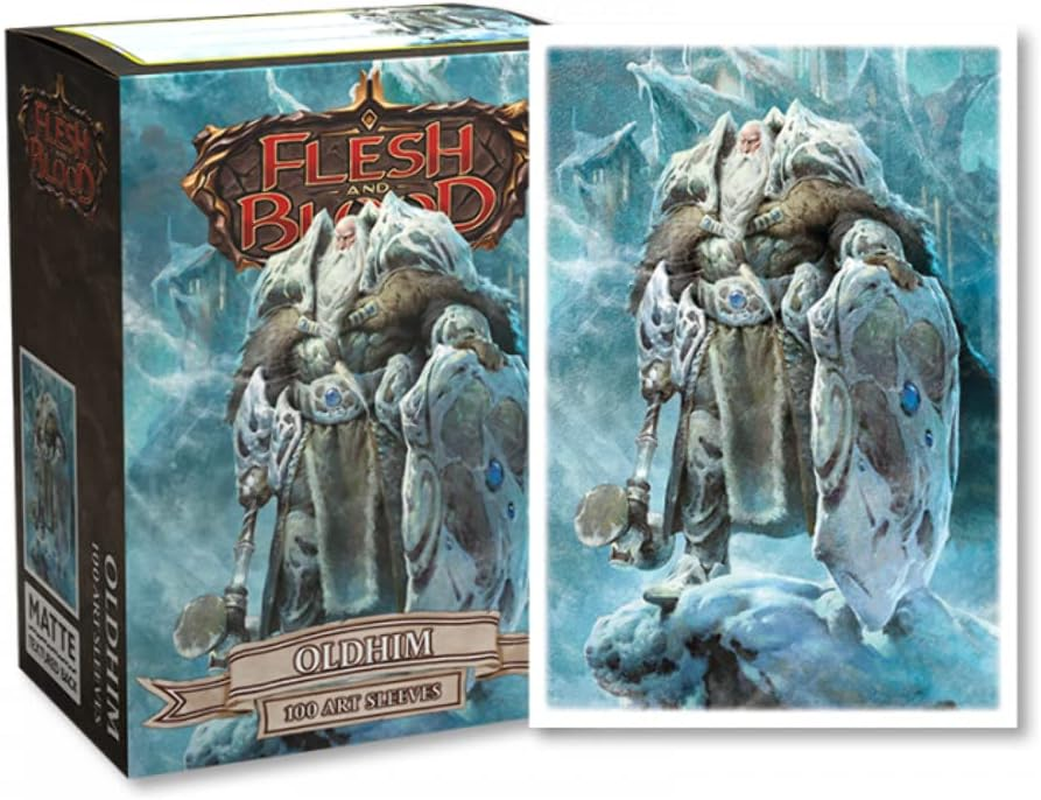 Arcane Tinmen Flesh and Blood Oldhim Matte Art Dragon Shield Sleeves 100 Piece}
