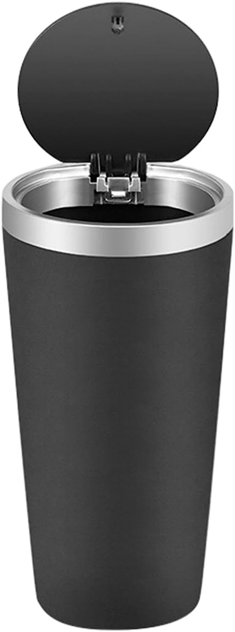 Mini Car Trash Can with Lid, Leak-Proof Car Garbage Can, Durable Car Trash Bin, No-Spill Car Cup Holder, Odor Blocking, for Desktop, Automotive, Home & Car Accessories (Black) image number 4