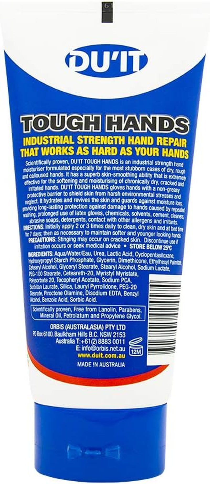 DU'IT Tough Hands Fragrance Free Hand Cream 150G image number 4