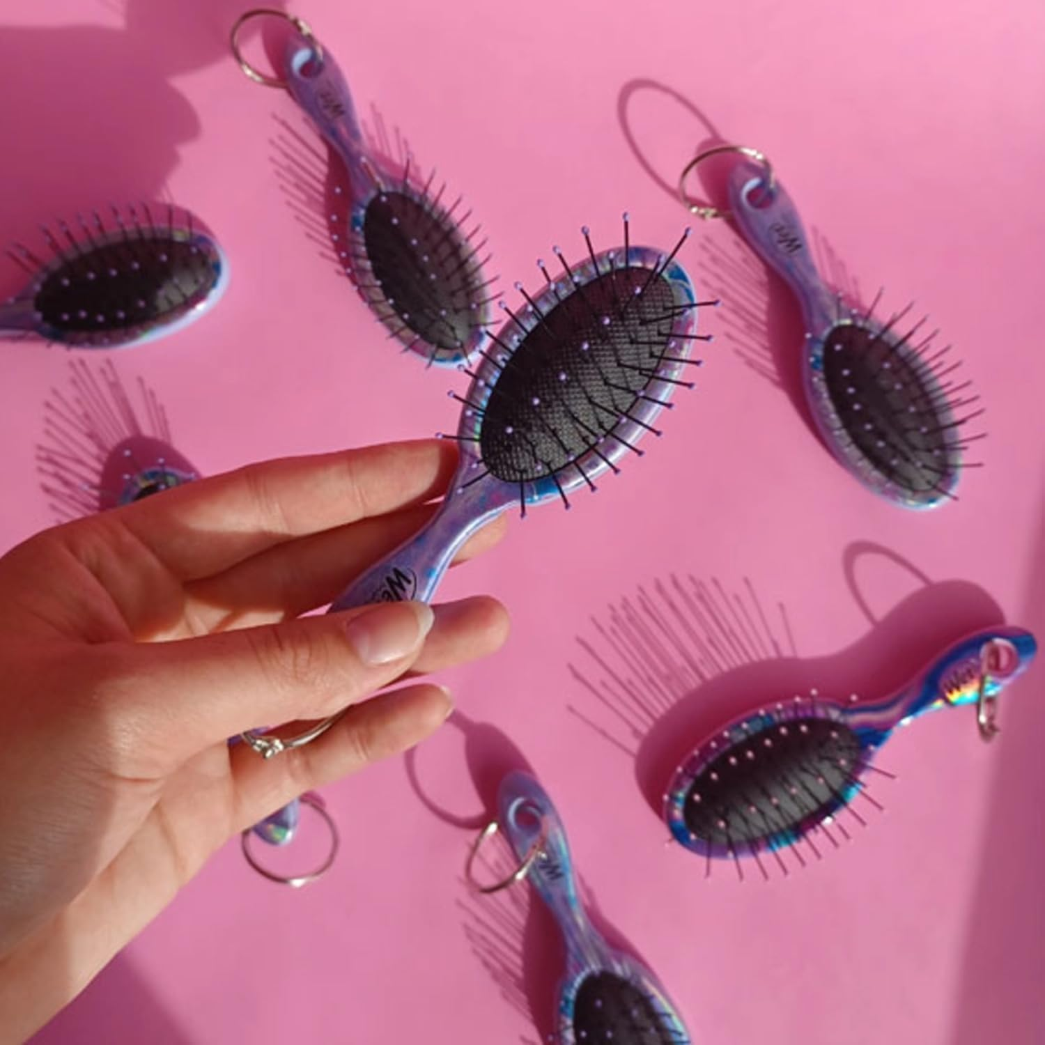 Wet Brush-Pro Keychain Hair Brush, Limited Edition Fantastic Voyage, 1 Count (Pack of 2), Galaxy Stone image number 4