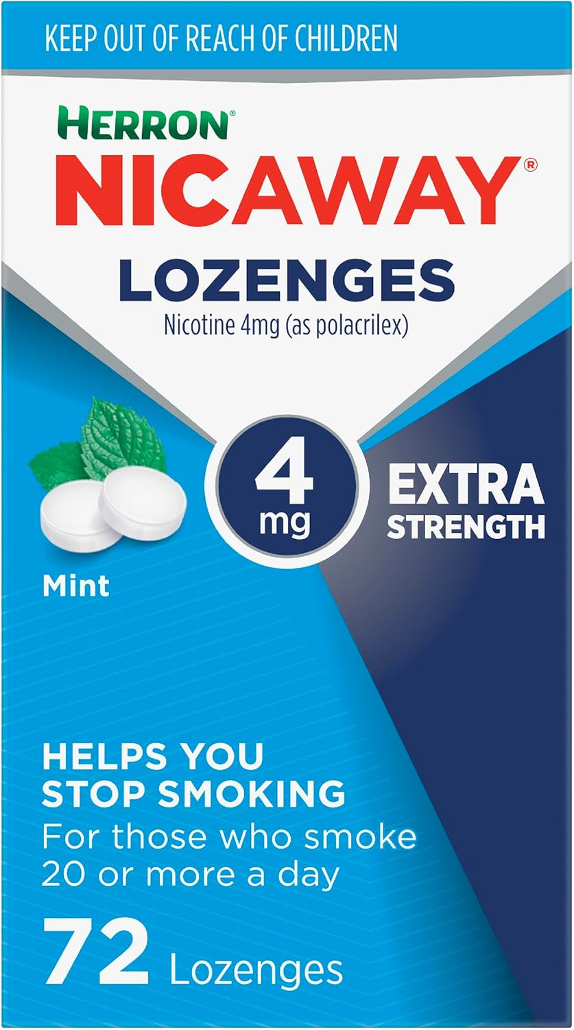 Nicaway 4Mg Stop Smoking Mint Lozenge (Pack of 72) image number 4