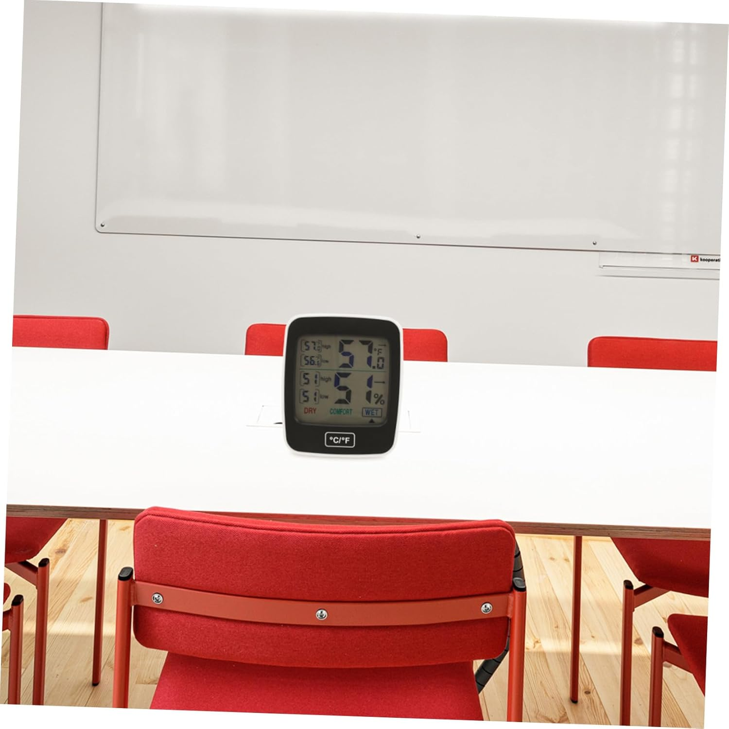 Gadpiparty Digital Hygrometer Thermometer with Large Screen Backlight Indoor Temperature Humidity Monitor for Home Office Basement Multipurpose Accurate Comfort Level Display