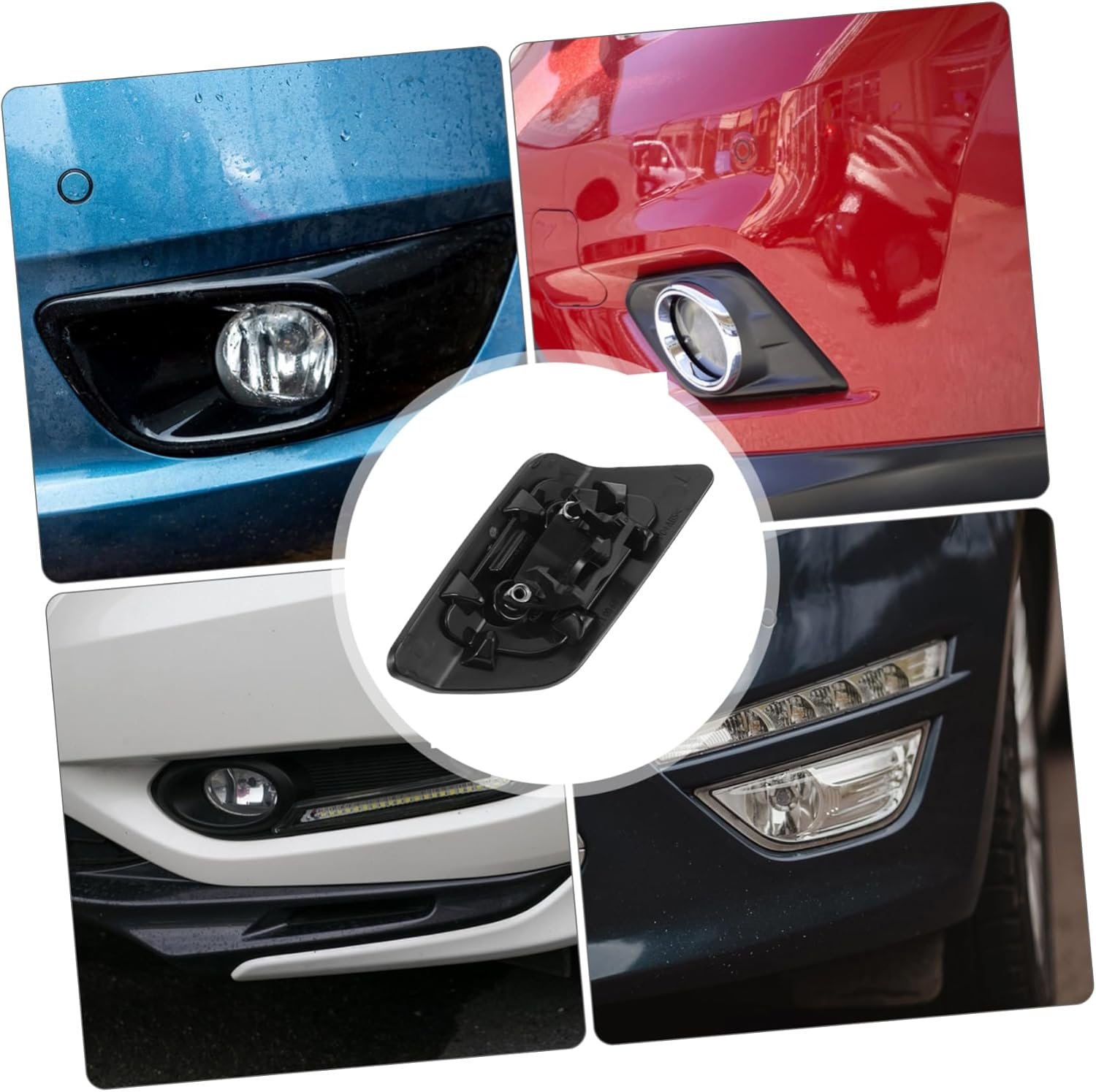 CHICAMPERA Replacement Front Headlight Washer Nozzle Cover Cap Set Left and Right for Automotive Bumper Headlight Cleaning Kit Compatible with Car Care and Maintenance image number 2