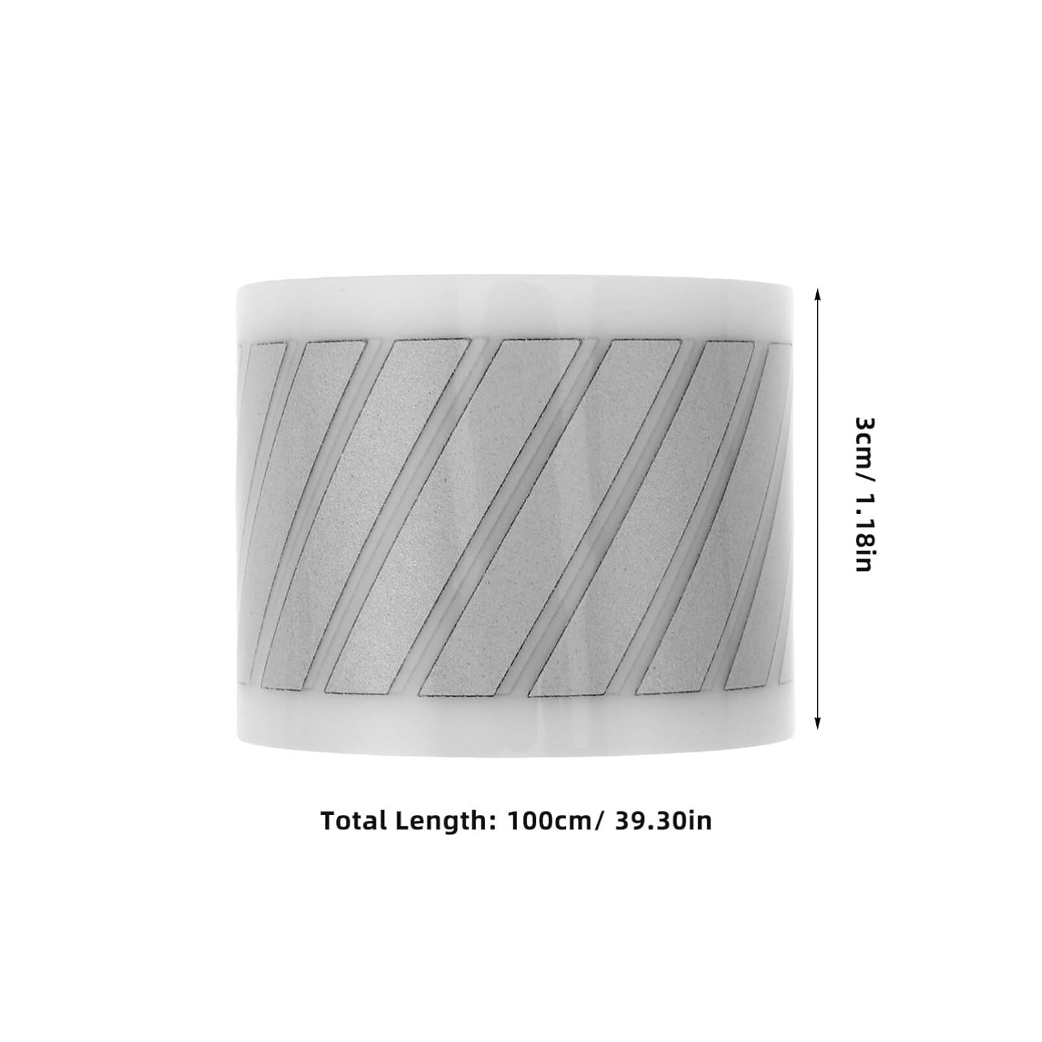 SHINEOFI 1 Roll Reflective Iron on Tape Silver Reflective Heat Transfer Vinyl High Visibility Fabric Clothing Tape for DIY Clothing Decoration image number 1