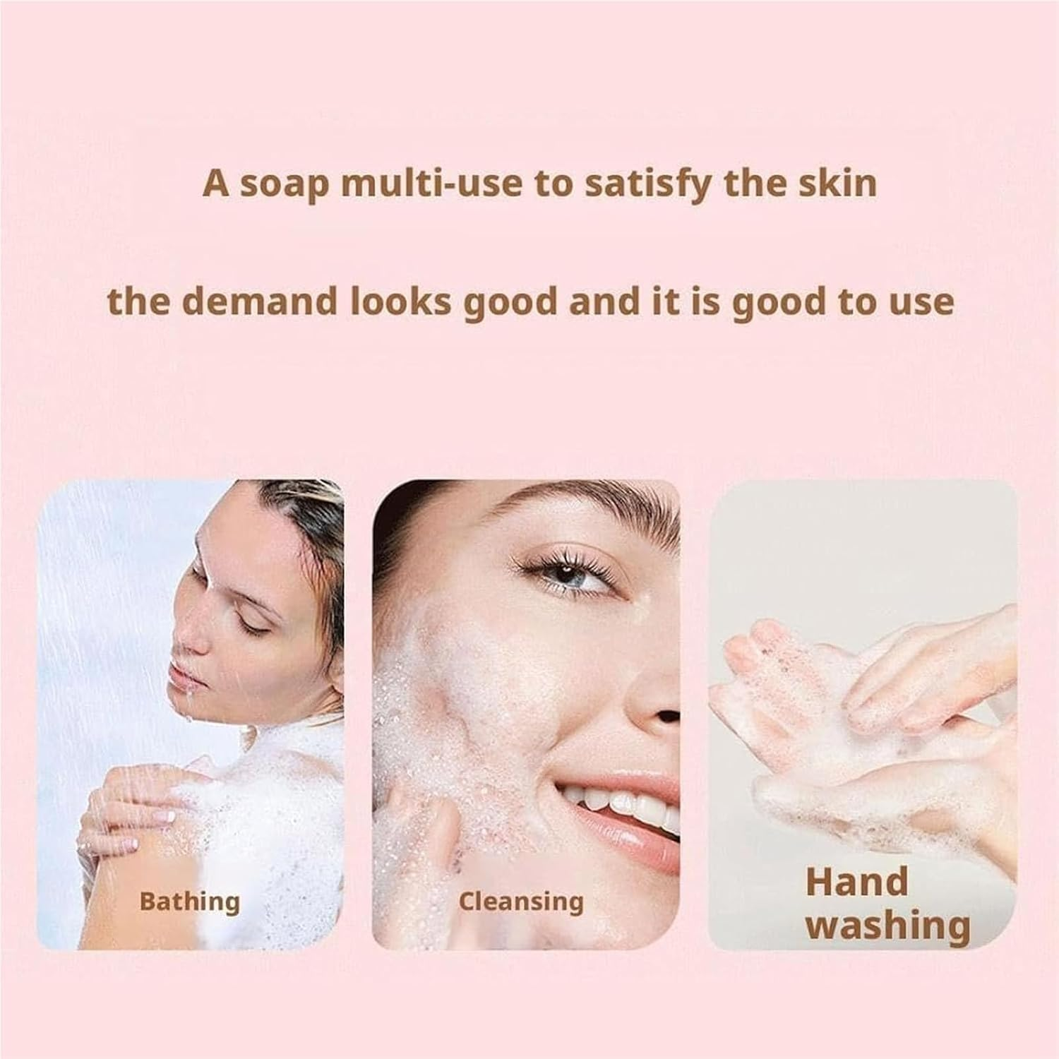 Grape Soap on a Rope, Handmade Crystal Grape Soap Gentle Cleansing, for Body, Hand＆Face Cleanser for Soft, Smooth Skin, Fresh Air(Greentea) image number 4