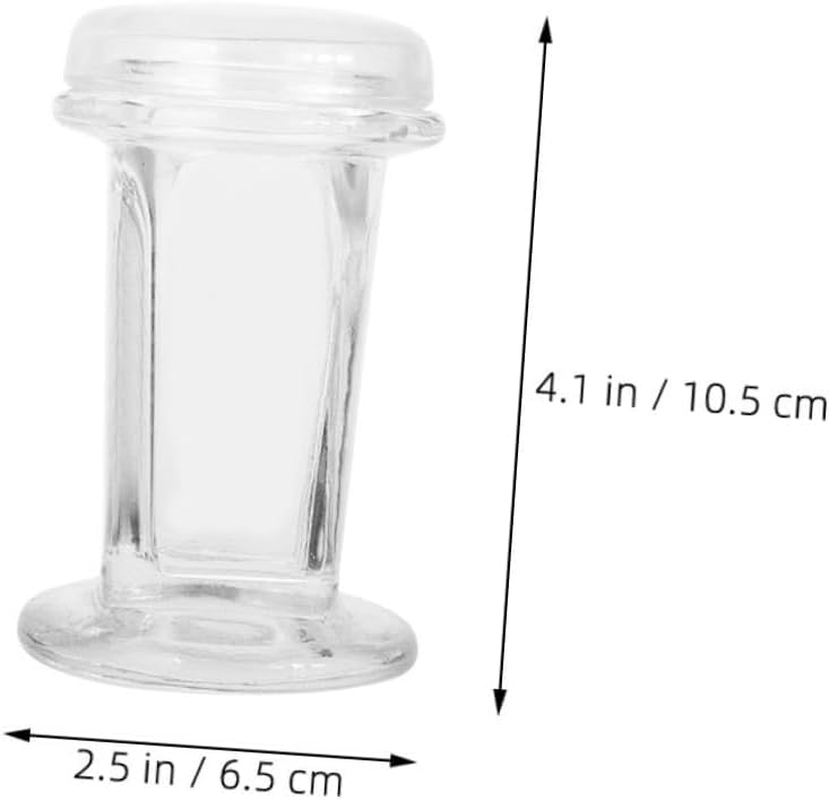 Gatuida 3Pcs Glass Lid Staining Jar Holds 5 Microscope Slides, Clear Glass Staining Jar for Cell Samples Histology and Clinical Labs 60Ml image number 4