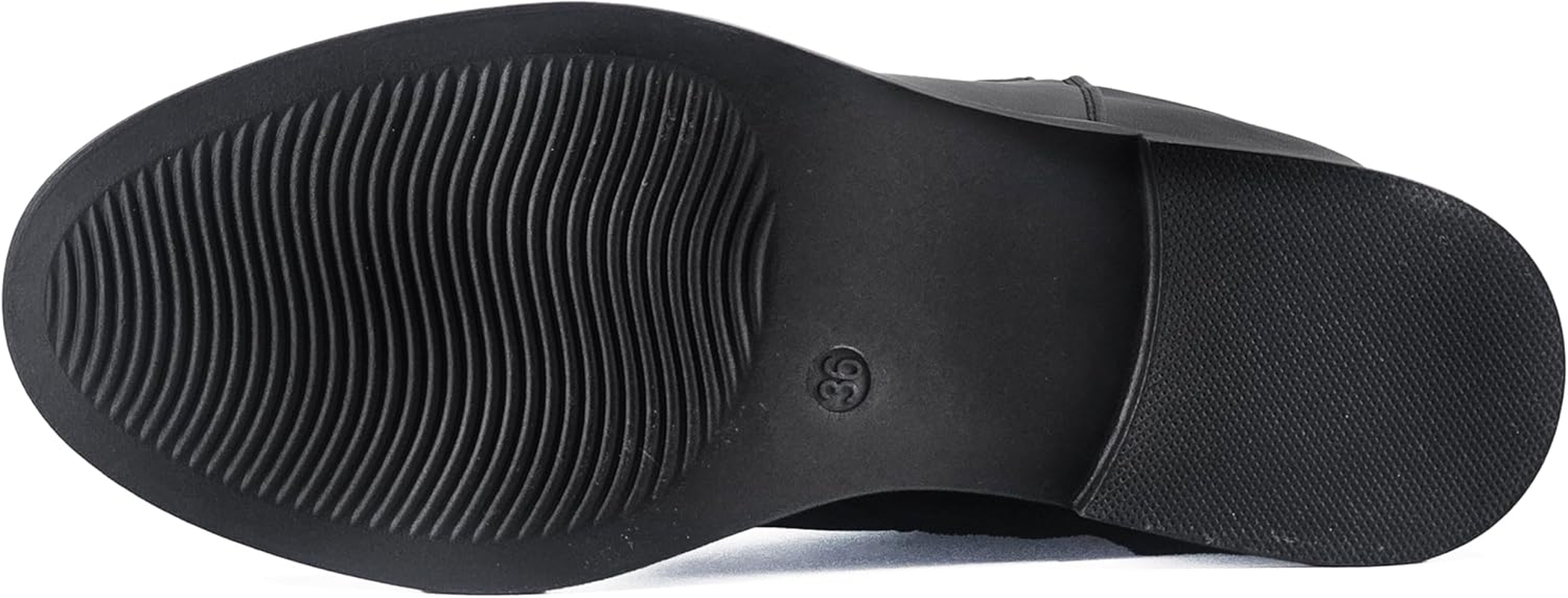 JOMIX Women'S Biker Fashion Side Buckle Ankle Boots Faux Leather Zipper Casual Chic image number 3