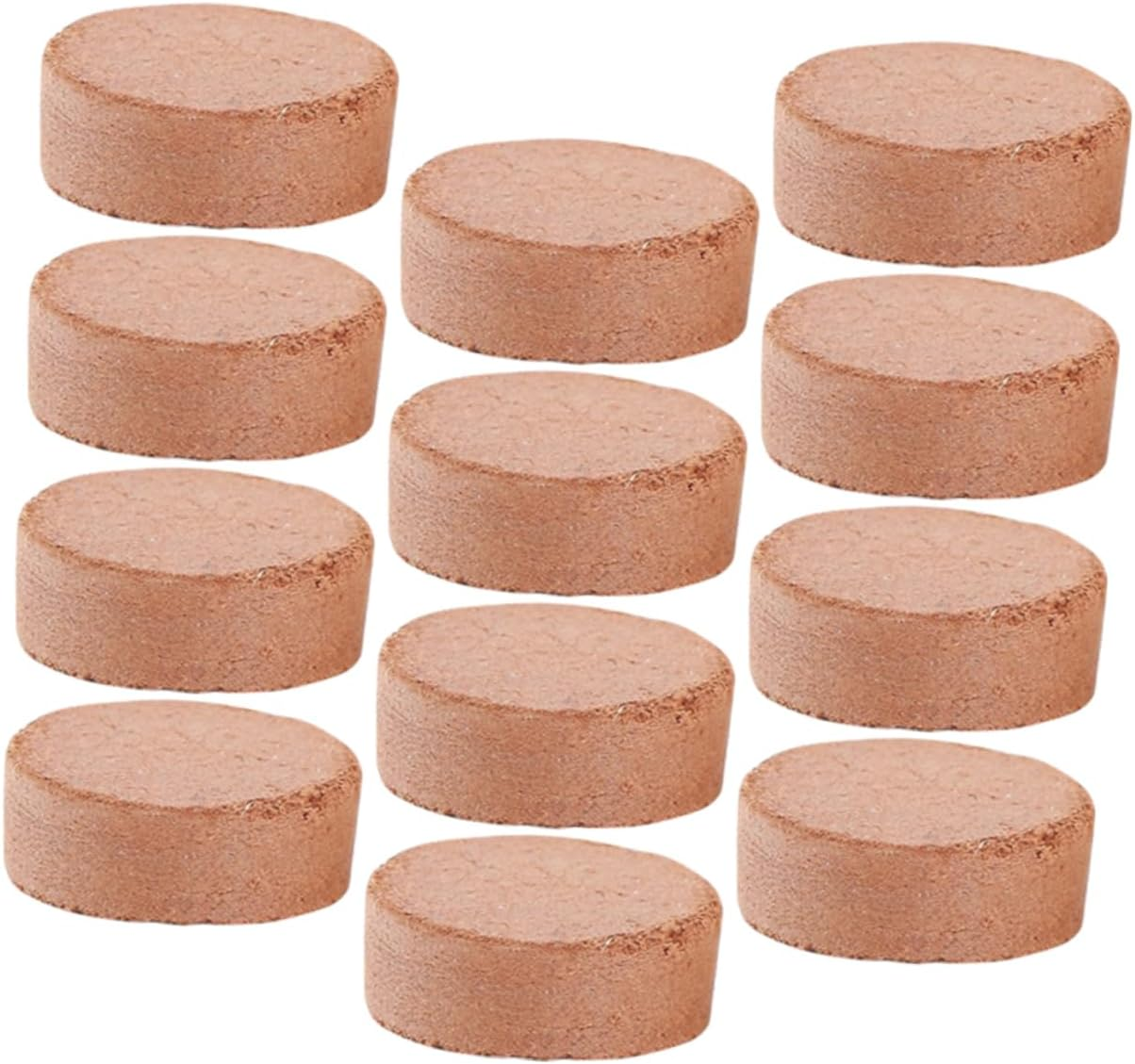 60Pcs Coconut Coir Seedling Blocks Nutrient Compressed Peat Gardening Potting for Indoor Succulent Cactus Planting Nursery Transplanting image number 3