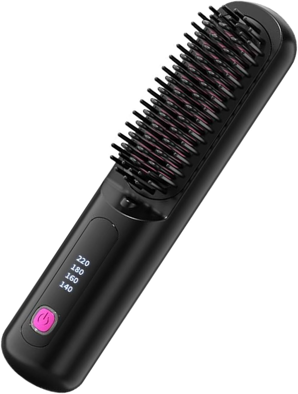 Gupcaqosjw Portable Hair Straightener Cordless,Straight Hair Comb Brush | Fast Heating Rechargeable 4 Levels Adjustable Straightener for Curling Women Styling Teens Home Travel