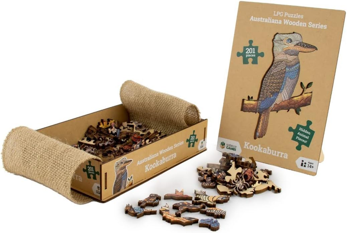 Let'S Play Games Australiana Series 01 Kookaburra LPG Wooden Puzzle