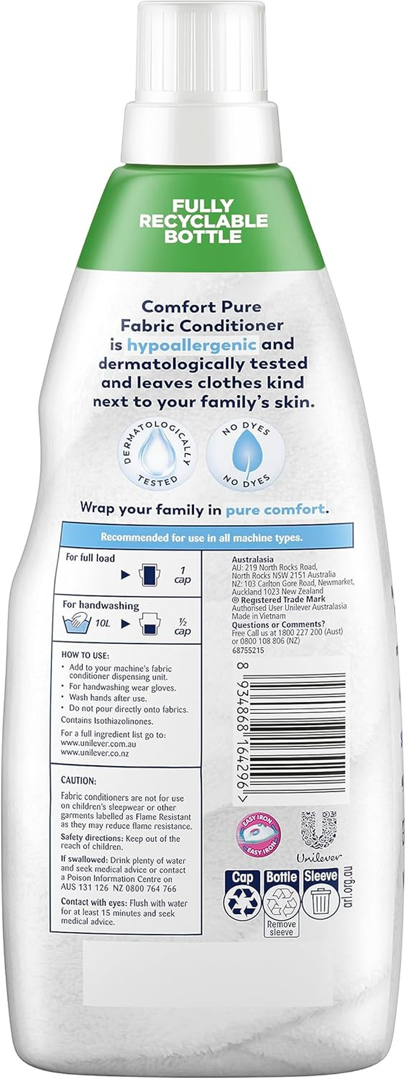 Comfort Pure Fabric Conditioner 900 Ml image number 2