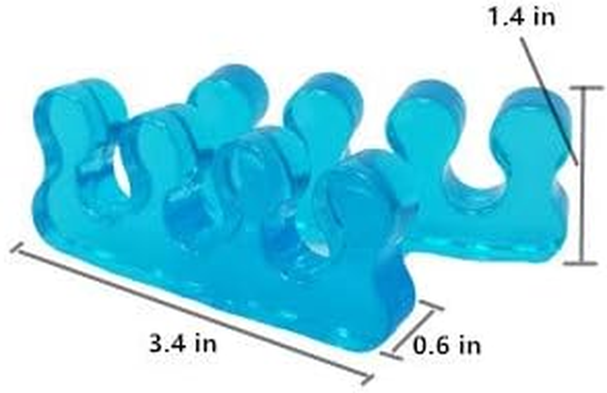 One Pair Yoga Toes Blue Toe Stretcher & Toe Separator Stop Foot Pain and Boost Athletic Performance (Purple) image number 5
