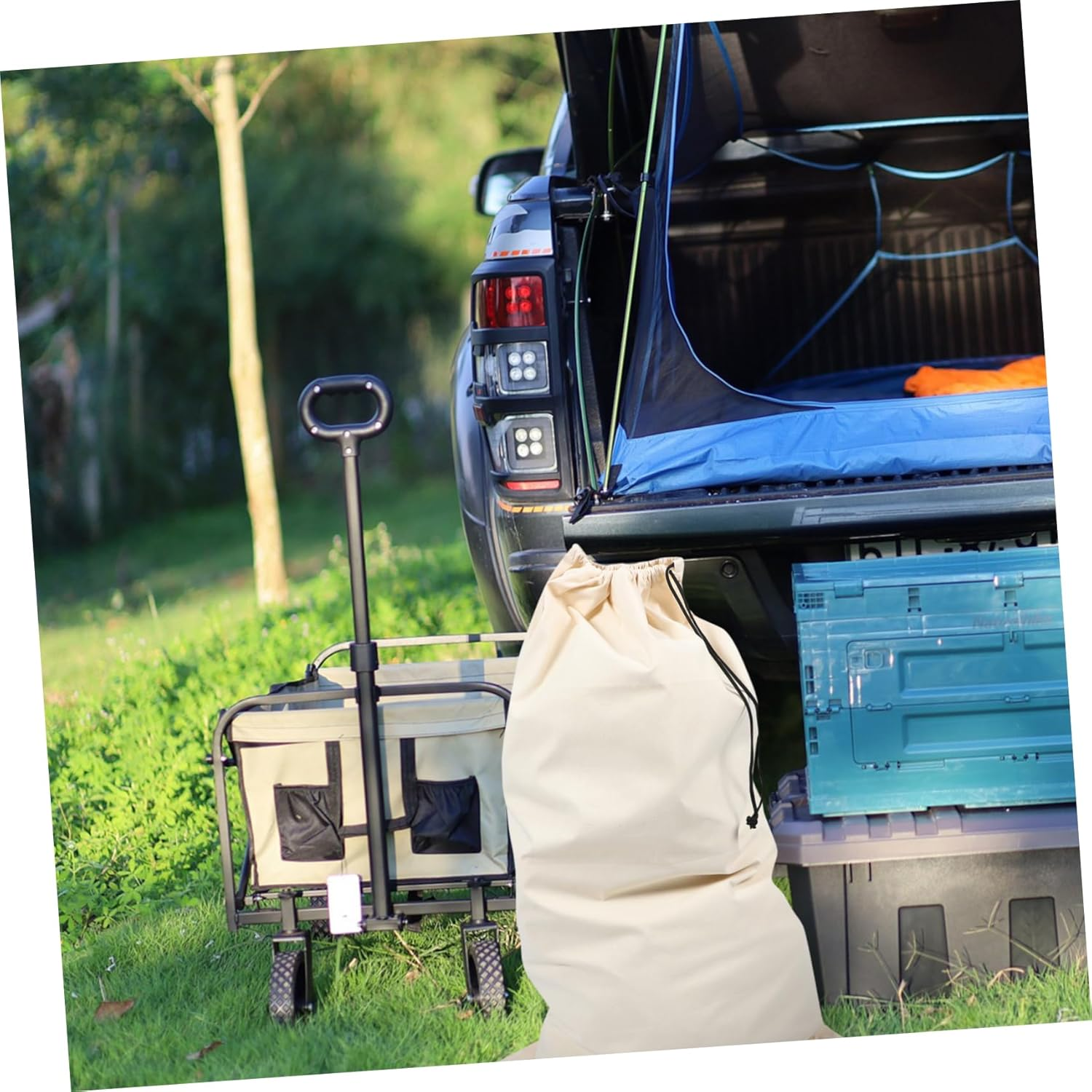 COOLHIYA Outdoor Game Bag Hunting Bag Large Capacity Drawstring Closure Camping Packing Pouch Clothes Organizer for Travel and Outdoor Activities image number 5