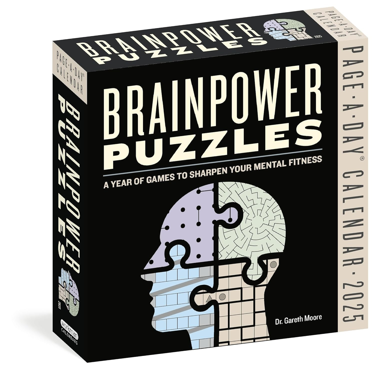 Brainpower Puzzles Page-A-Day Calendar 2025: a Year of Games to Sharpen Your Mental Fitness image number 1