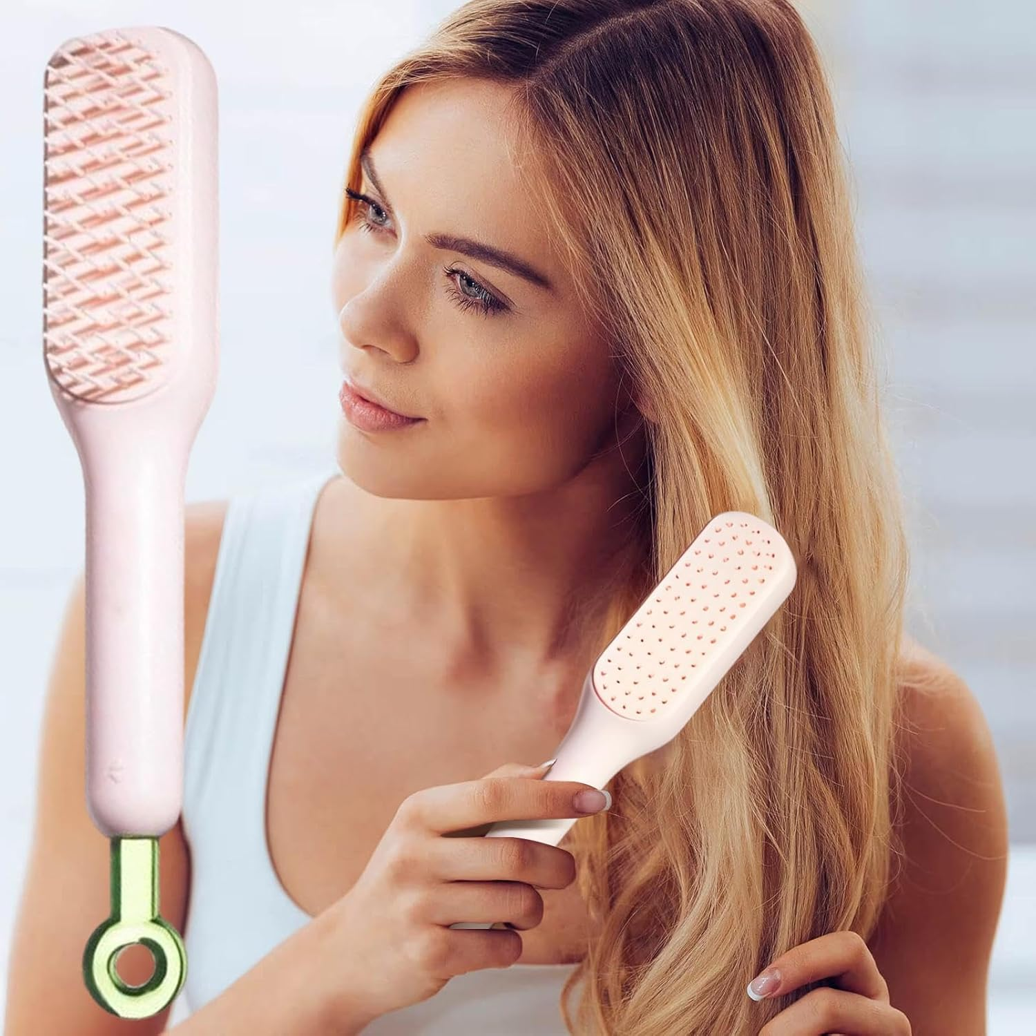 Retractable Hair Brush | Massage Comb Women | Portable Hair Brush, anti Static Combs, Portable Hair Brush, Anti-Static Massage Comb, Easy Clean Hair Brush, Hair Styling Tools for All Hair Types image number 3