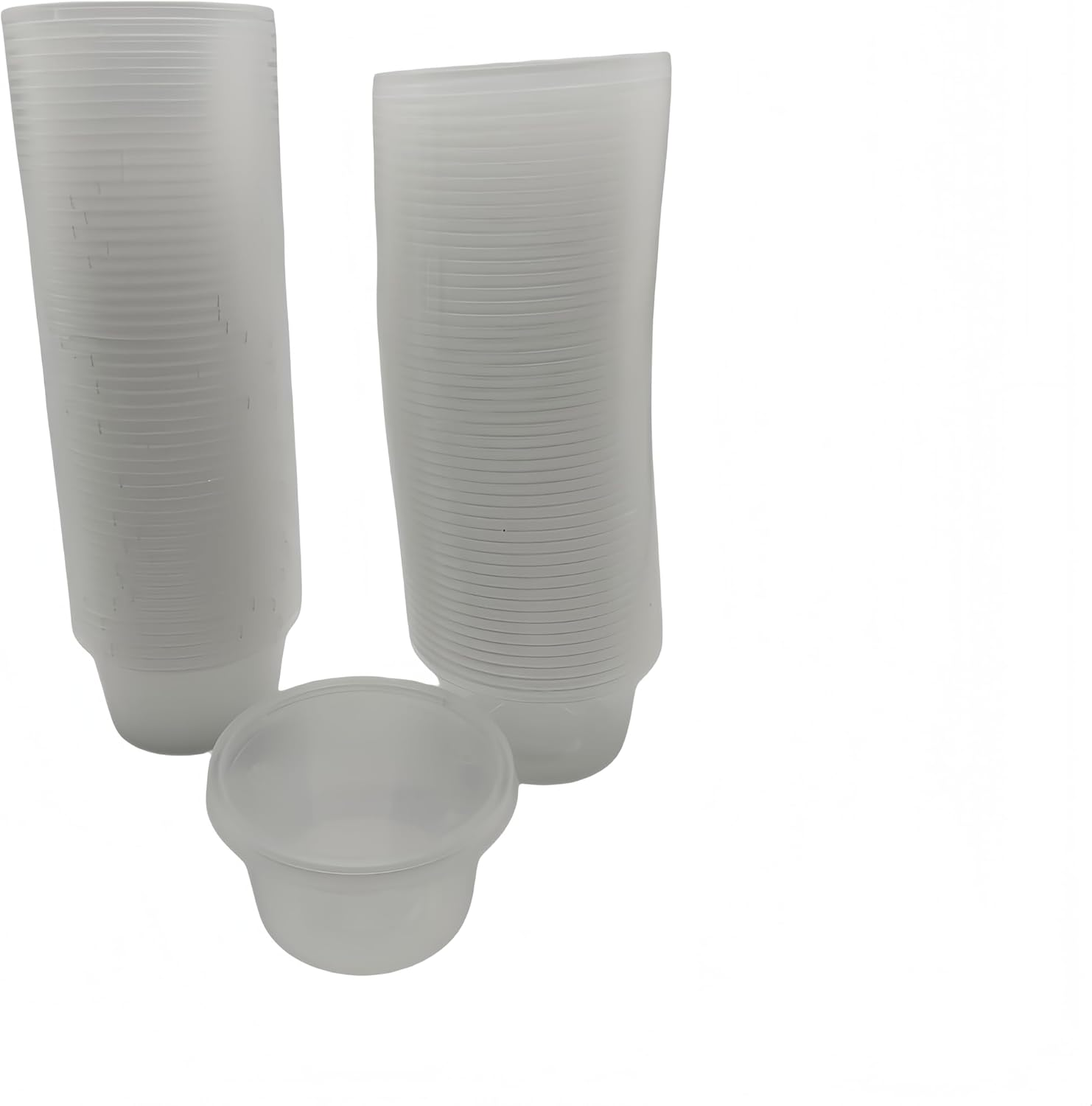 60Ml / 80Ml / 100Ml Leakproof Mini Food Containers, 50-Pack (Choose Size) Reusable Bpa-Free Sauce Cups with Lids, Stackable Snack Containers for Restaurants, Meal Prep, Dips, Takeout (100Ml) image number 2