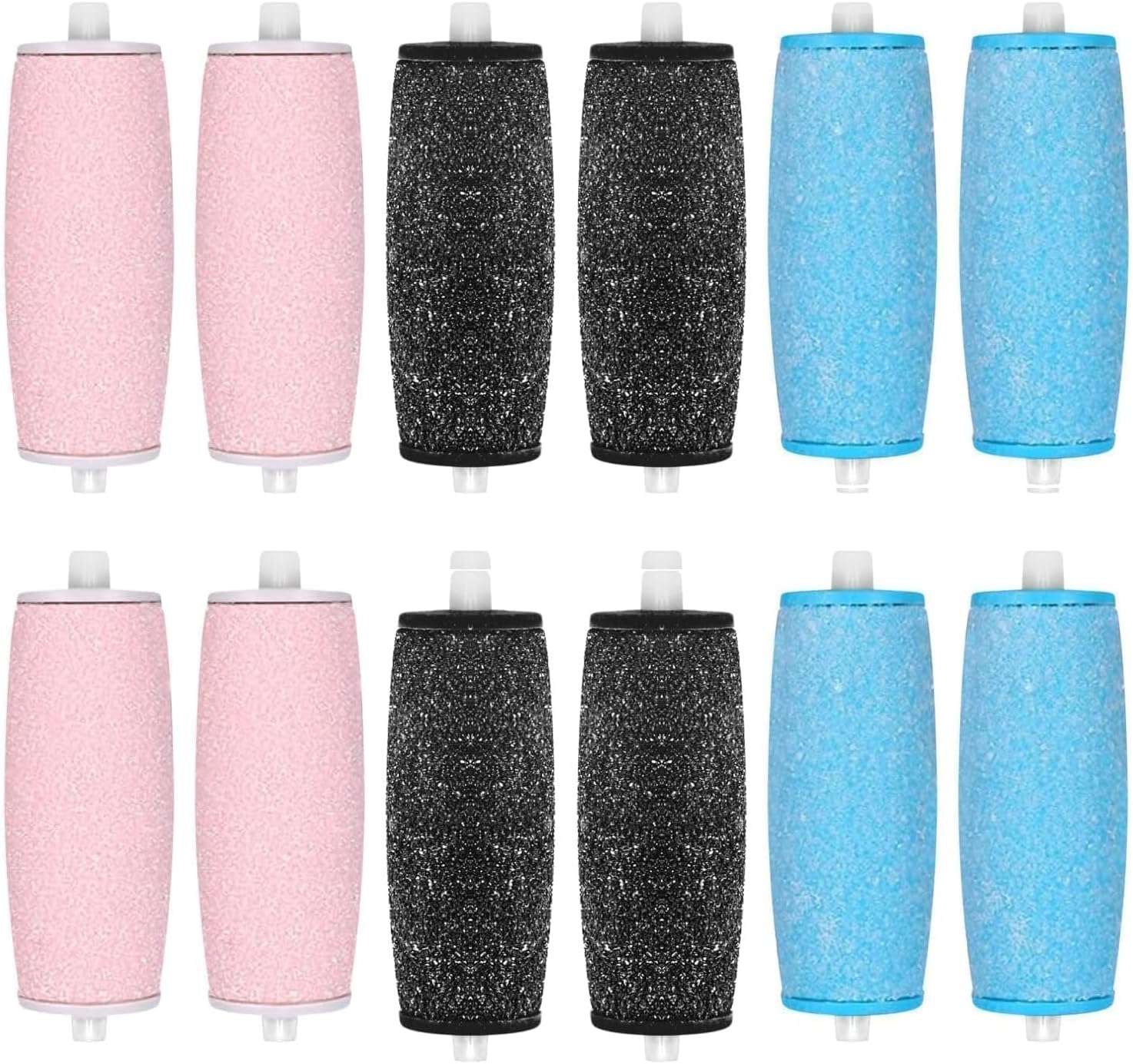 Callus Remover Replacement Rollers Extra Coarse Mineral Diamond Particles Pack of 12 3 Roughness Levels image number 3