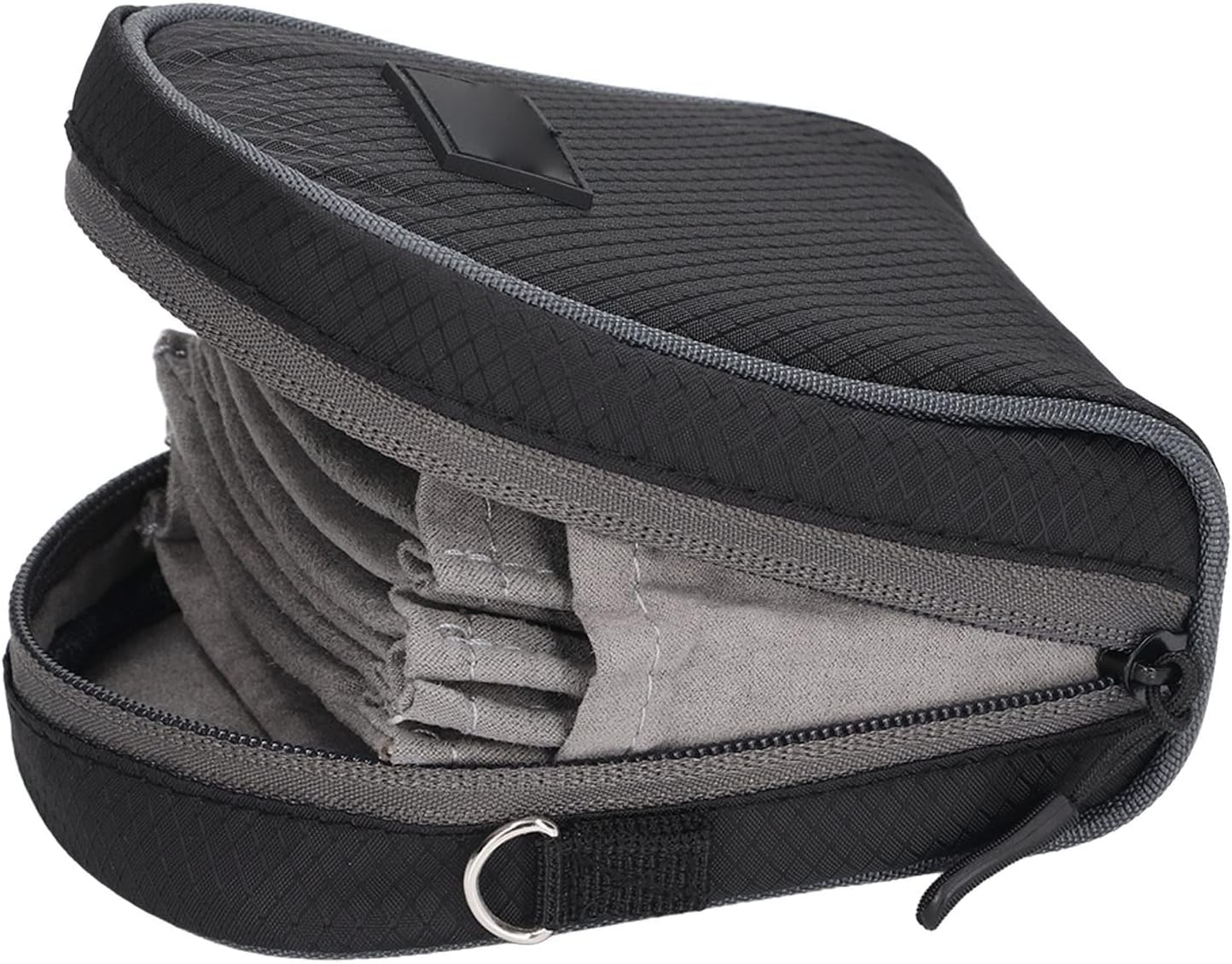 Dpofirs 8 Lens Filter Pouch for up to 95Mm, Travel Carry Lens Filter Pouch, Dustproof and Waterproof Filter Case with Shoulder Strap