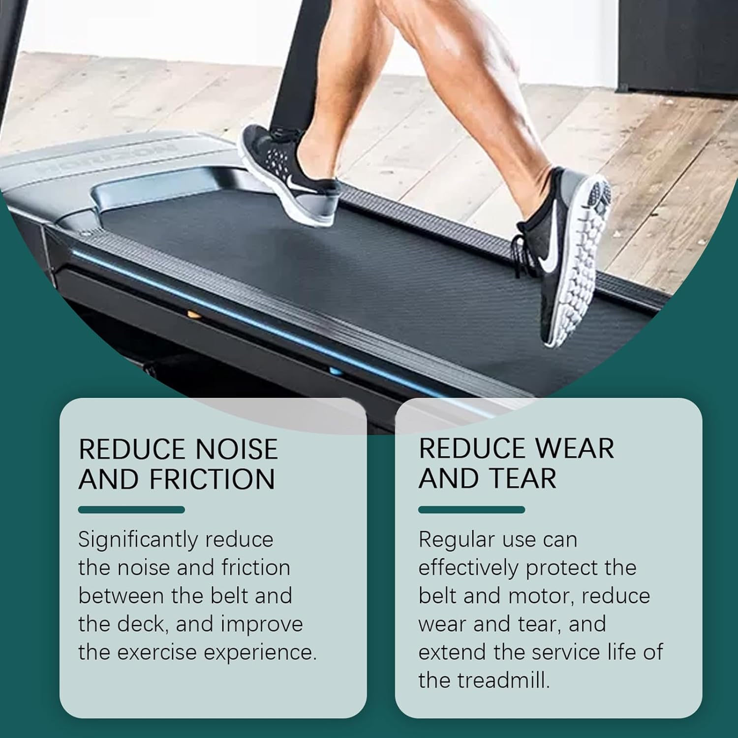 Treadmill Lubricant, Noise Reduction Lube, Treadmill Belt Lubes Reduce Friction Lubricant with Precision Screw Caps for Men image number 2