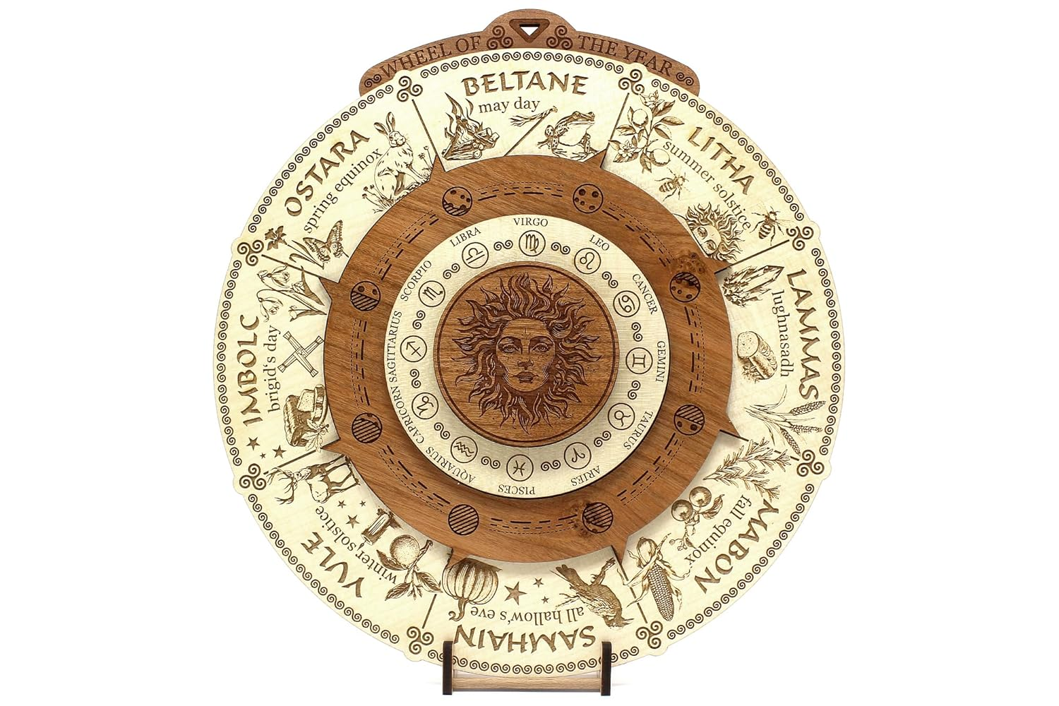 Bausatz Jahresrad / Heidnischer Jahreskreis: Wicca-Jahreskreis Mit St&auml;nder image number 2